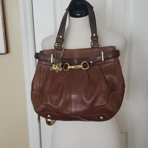 Leather Shoulder Coach Bag
